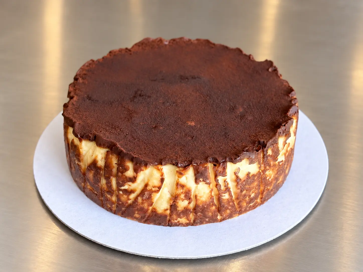 Dark Chocolate Basque Cheesecake