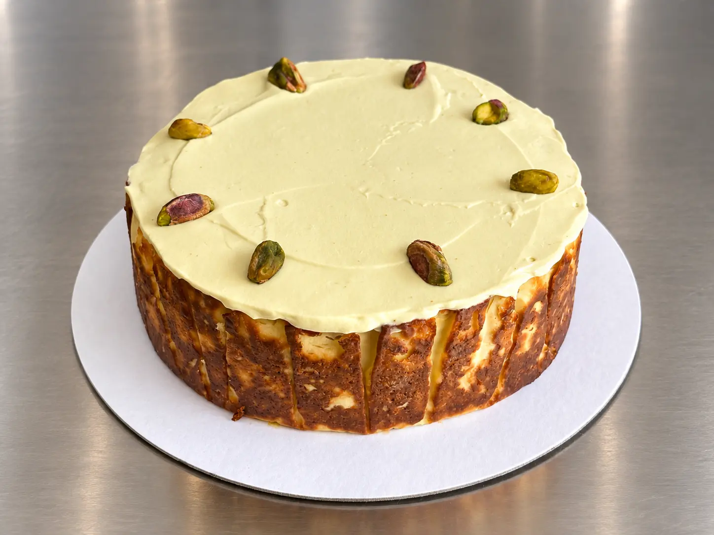 Pistachio Basque Cheesecake